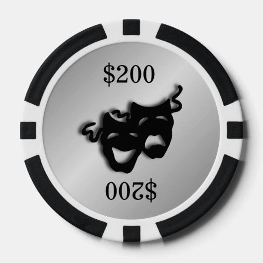 Silver Theater Marker Pokerchips (Vorderseite)