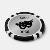 Silver Theater Marker Pokerchips (Einzeln)