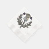 Silver Thistle Paper Napkins Serviette (Ecke)