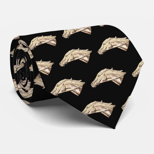 Silver Thoroughbred Krawatte (Gerollt)