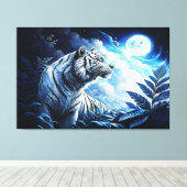 SILVER TIGER LEINWANDDRUCK (Insitu (Holzboden))