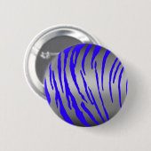 Silver Tiger Stripes Blue Button (Vorne & Hinten)