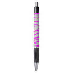 Silver Tiger Stripes Rosa Kugelschreiber