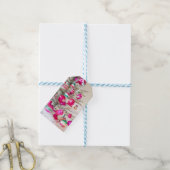 Silver Tinsel Tree mit Weihnachtsgeschmack Geschenkanhänger (Mit Garn)