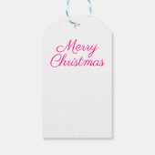 Silver Tinsel Tree mit Weihnachtsgeschmack Geschenkanhänger (Rückseite)