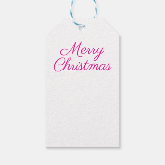 Silver Tinsel Tree mit Weihnachtsgeschmack Geschenkanhänger (Rückseite)