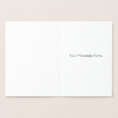 Silver Tintenfisch Octopus Folienkarte (Innenseite)