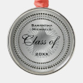 Silver Tone Class of 2023 Star Abschluss Ornament (Vorne)