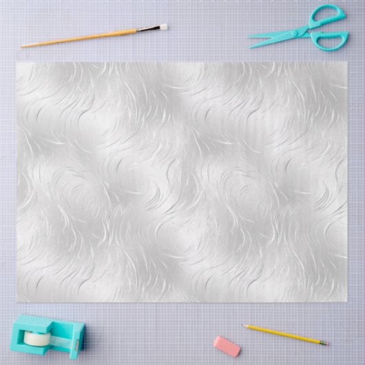 Silver Tone Decoupage Seidenpapier (Basteln)