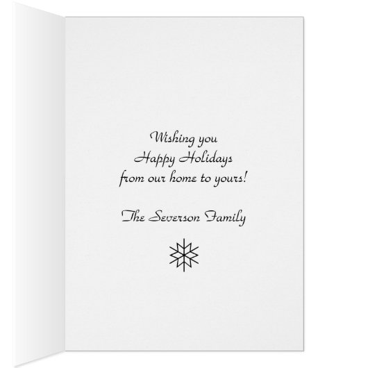 Silver Tone Snowflakes auf den Grüße der Roten Jah (Innen (Rechts))