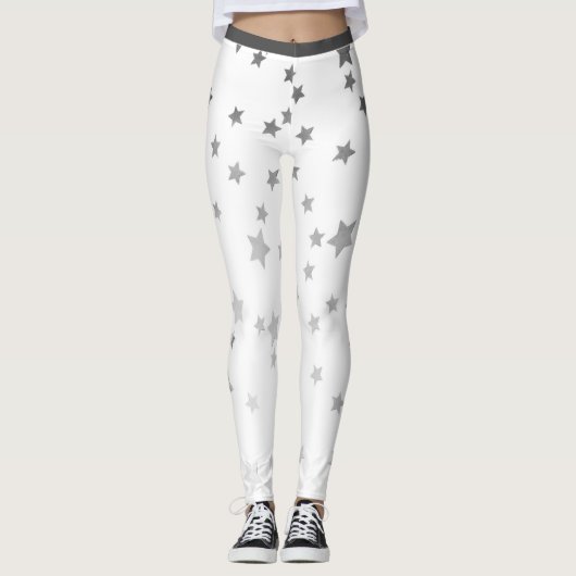 Silver Tones Stars Leggings (Vorderseite)