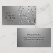 Silver Tree Branch Visitenkarte (Vorne/Hinten)
