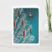 Silver Tree Christmas Card Feiertagskarte (Vorderseite)