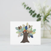 Silver Tree Postcard Postkarte (Stehend Vorderseite)