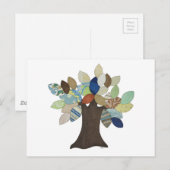Silver Tree Postcard Postkarte (Vorne/Hinten)