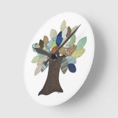 Silver Tree Round Clock Runde Wanduhr (Winkel)