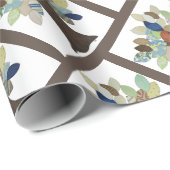 Silver Tree Wrapping Paper Geschenkpapier (Rolleneckpunkt)