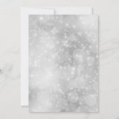 Silver Tree's Snowy Wintry Scene Weihnachten Einladung (Rückseite)