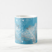Silver Trees Winter Sublimationen Kaffeetasse (Mittel)