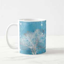 Silver Trees Winter Sublimationen Kaffeetasse