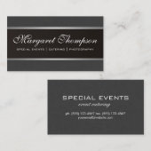Silver Trim Classic Design Visitenkarte (Vorne/Hinten)