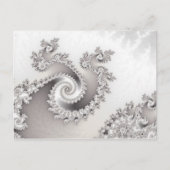 Silver Triple Twirl Postkarte (Vorderseite)