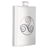 Silver Triskelion Flachmann (Rechts)