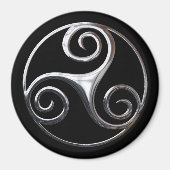 Silver Triskelion Magnet (Vorne)