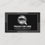 Silver Truck Creative Grau Frame Visitenkarte (Vorderseite)