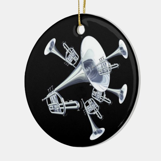 Silver Trumpets Ornament (Links)