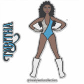 Silver & Turquoise Dancer #1 Aufkleber (Vorderseite)