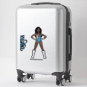 Silver & Turquoise Dancer #1 Aufkleber (Koffer)