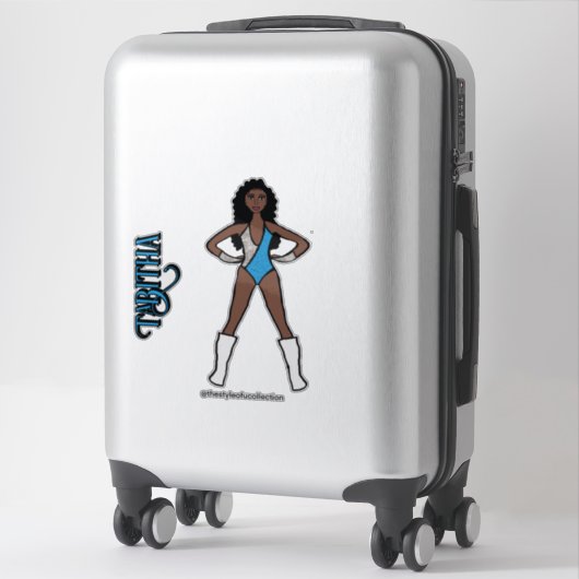 Silver & Turquoise Dancer #1 Aufkleber (Koffer)