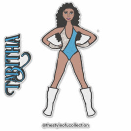 Silver & Turquoise Dancer #2 Aufkleber