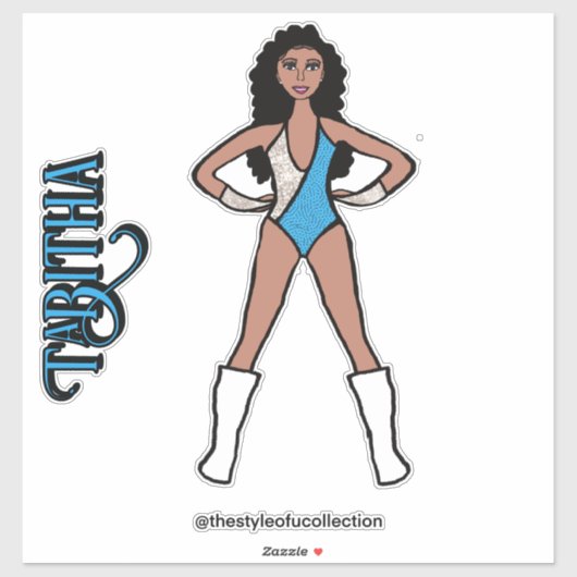 Silver & Turquoise Dancer #2 Aufkleber (Blatt)