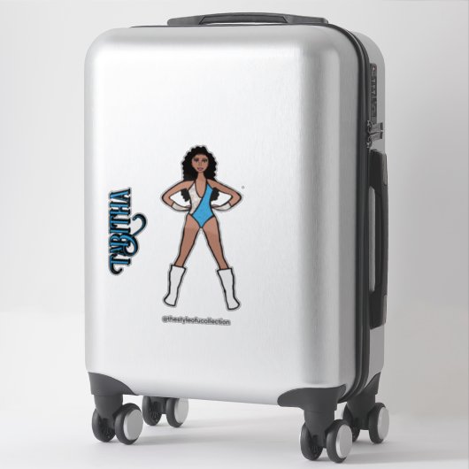 Silver & Turquoise Dancer #2 Aufkleber (Koffer)