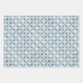 Silver Turquoise Pearl Glitzer Mermaid Geschenkpapier Set (Vorderseite)