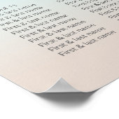 Silver Turtles Beach Hochzeitskarte Poster (Ecke)