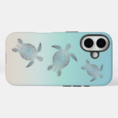 Silver Turtles Beach Stil Türkis Küste Case-Mate iPhone Hülle (Rückseite (Horizontal))