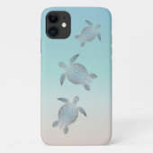 Silver Turtles Beach Stil Türkis Küste Case-Mate iPhone Hülle (Rückseite)
