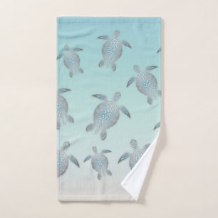 Silver Turtles Beach Stil Türkis Küste Handtuch