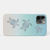 Silver Turtles Beach Style Case-Mate iPhone Hülle (Rückseite (Horizontal))
