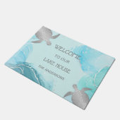 Silver Turtles Beach Style Fußmatte (Schrägansicht)