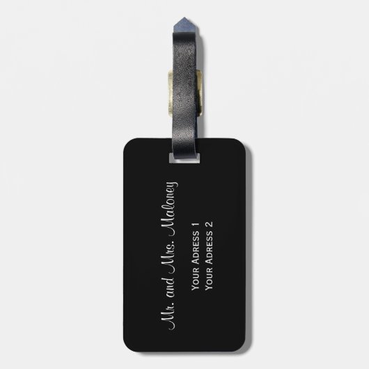 Silver Turtles Beach Style Gepäckanhänger (Rückseite vertikal)