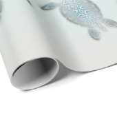 Silver Turtles Beach Style Geschenkpapier (Rolleneckpunkt)