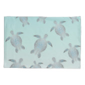 Silver Turtles Beach Style Kissenbezug (Rückseite)