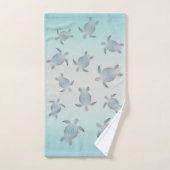 Silver Turtles Beach Style Maritime Küste Badhandtuch Set (Handtuch)
