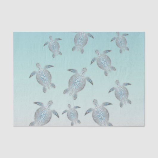 Silver Turtles Beach Style Seidenpapier (Vorderseite)