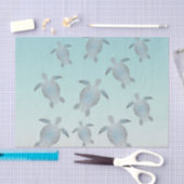 Silver Turtles Beach Style Seidenpapier (Handwerk)
