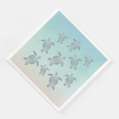 Silver Turtles Beach Style Serviette (Ecke)